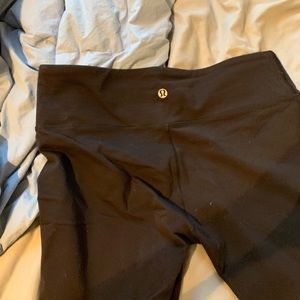 lulu lemon leggings black size 10